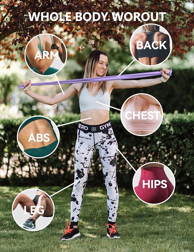 Fabric Resistance Bands for Women – 5 Level Exercise Bands Resistance Set, Resistance Bands for Working Out with Handles, Workout Bands Resistance for Women, Yoga, Pilates, Glutes, Legs,Vigor Yellow-FlexoryFit