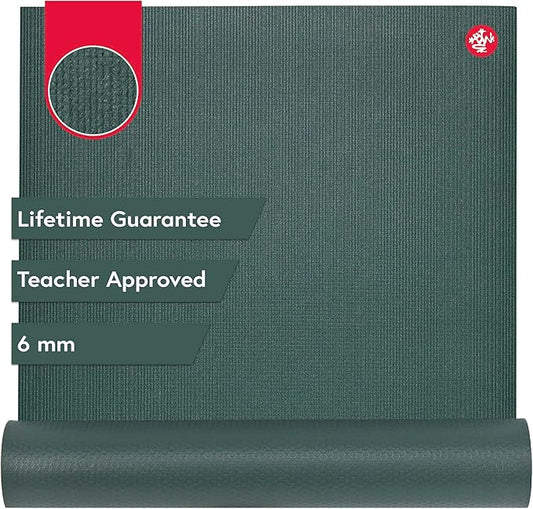 Manduka PRO Yoga Mat - 6mm | Lifetime Durability | Hygienic Construction | Premium Studio Quality | Teacher Approved-FlexoryFit