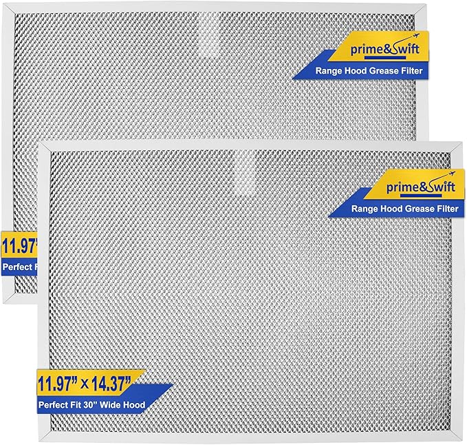 Replacement fit for Allure Nutone QS1 WS1 Range Hood Filter 11-3/4" X 14-1/4" X 3/8" 99010299 Bps1fa30 fit for Kenmore 30" Range Hood Filters S99010299 99010305 prime&swift