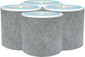 Nispira HC452 HP102 Replacement Filter For Shark NanoSeal Air Purifier HP102PET, HP100, HP105 HC450, HC451, HC455, UA455 3-in-1 True HEPA Activated Carbon Part HE1FKPET, 4 Pack
