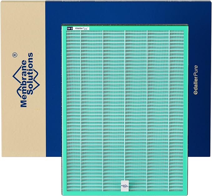 Membrane Solutions MSA3/MSA3S Genuine Pet Odor Removal Air Purifier Filter Replacement 1 Pack, Upgraded 4-in-1 H13 True HEPA Filter with OdallerPure Technology