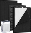 2 Pack K2 Replacement Filter Compatible with LUNINO K2 &TER Air MK-AP01 Air Purifier, 3-Stage Double-sided HEPA Filters & 2 Washable Carbon Pre-filters