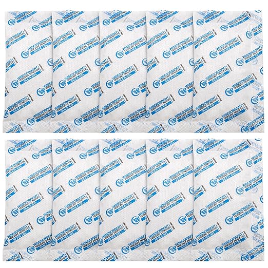 Silica Gel Packets, 20 Gram 15 Packs Dessicant Packets for Storage, Pure and Safe Silica Gel Desiccant Packs, Humidity Packs