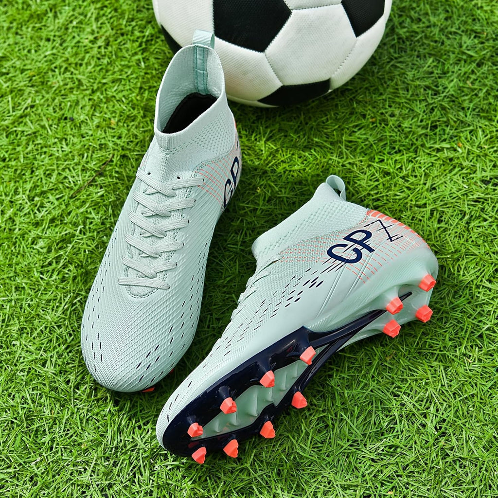 Soccer Cleats for Mens Womens Indoor Soccer Shoes Unisex Baseball Turf Shoes Youth Rugby Shoes Adult AG FG TF Football Boots Wide Training Sneaker