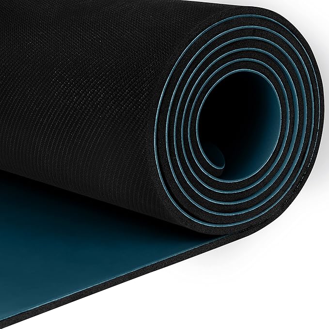 Retrospec Laguna 5mm Yoga Mat - Fitness Mat for Women, Men & Children, Slip-Resistant and Moisture Absorbing Exercise Mat for Home, Pilates, Yoga and Floor Workouts-FlexoryFit