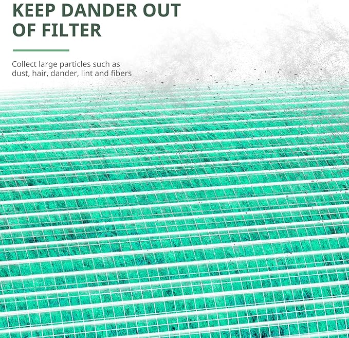 2 Pack MK-04 Air Fil-ter Replacement Compatible with MK-04 MG04JH Air Puri-fier, 4-in-1 High-Efficiency Pollen Pet Dander Hair HEPA Fil-ter Suitable- Pet Dander Version