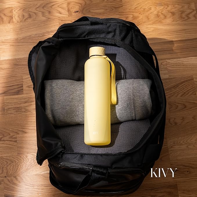 KIVY Slim Water Bottle 32oz [Lightweight & Shatterproof] - Reusable Tritan Water Bottle - Leak Proof Bottle for Women & Men - No Spill - Dishwasher Safe Water Bottle BPA Free-FlexoryFit