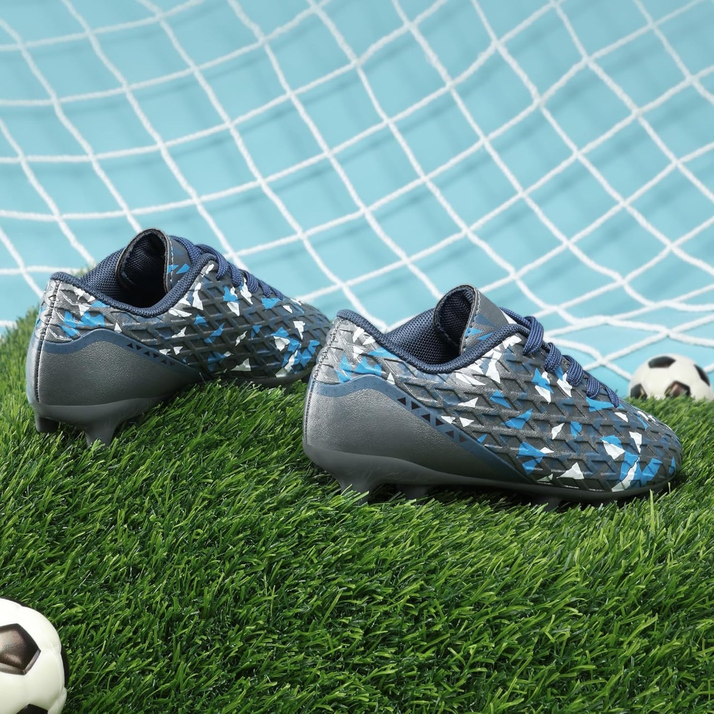 DREAM PAIRS Boys Girls Soccer Cleats Youth Firm Groud Athletic Outdoor Trainning Football Shoes for Little/Big Kid