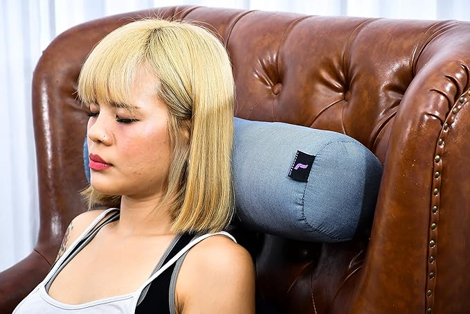 Leewadee Small Yoga Bolster – Shape-Retaining Cervical Neck Roll, Tube Pillow for Comfortable Reading, Kapok Filling, 22 x 6 x 6 inches-FlexoryFit