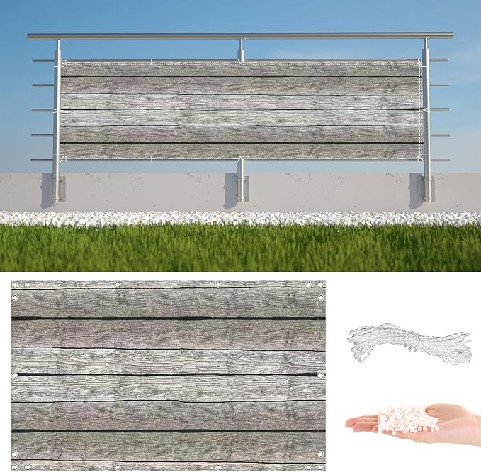 Privacy Fence Screen 9.8' x 23' UV Protection 96% Outdoor Privacy Screens by AYLFBFU