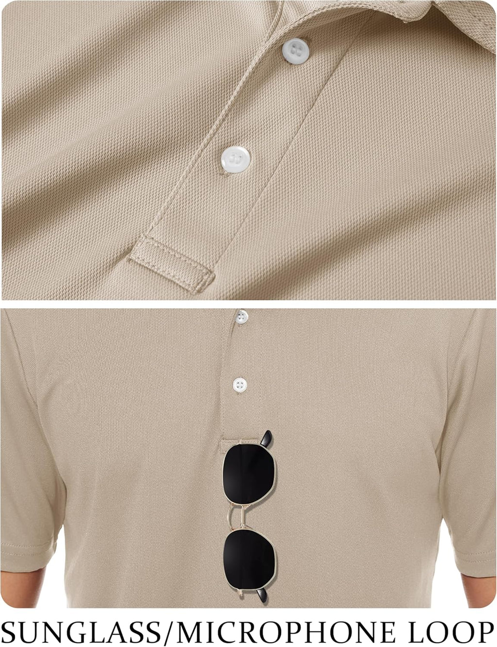 TACVASEN Mens Golf Shirt Dry Fit Mens Polo Shirts Short Sleeve Performance Golf Polos for Men with Collar Work Shirts