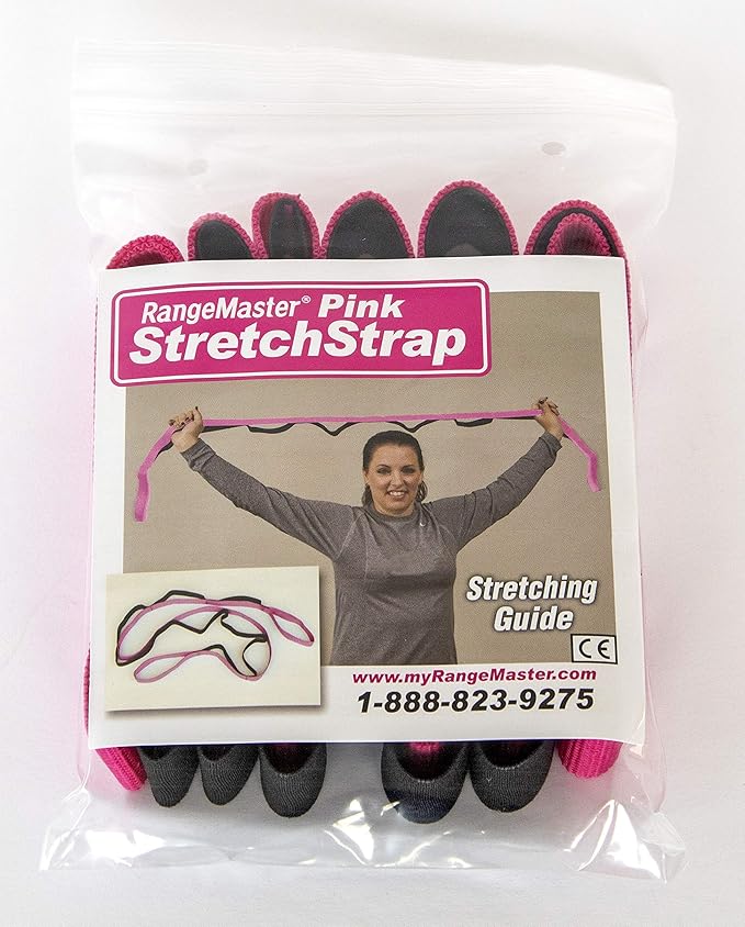 RangeMaster Stretch Strap with Exercise Guide│ Versatile Multi-Loop Strap Perfect for Yoga, Pilates, and Physical Therapy │ Portable │ Helps Improve Flexibility-FlexoryFit