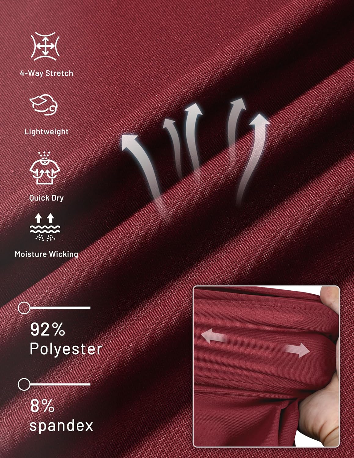 MIER Men's Dry Fit Workout T-Shirts Athletic Running Tee Short Sleeve Crew Neck Gym Tops, Polyester, Moisture Wicking