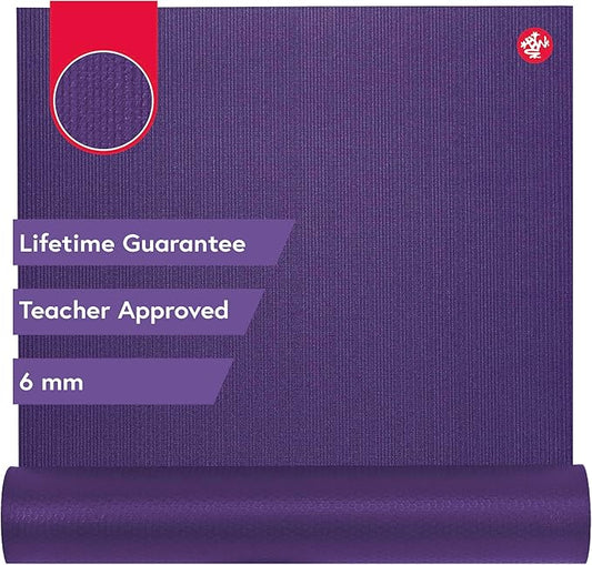 Manduka PRO Yoga Mat - 6mm | Lifetime Durability | Hygienic Construction | Premium Studio Quality | Teacher Approved-FlexoryFit