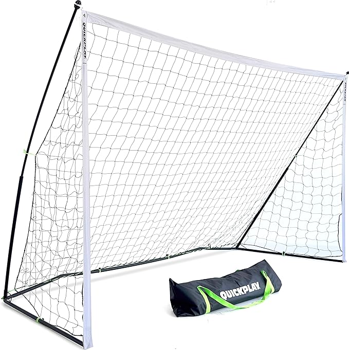QUICKPLAY Kickster Soccer Goal Range – Ultra Portable | Quick and Easy Set Up | Includes Net and Carry Bag | Available in 7 Sizes | Backyard Soccer Net for Kids & Adults [Single Goal]
