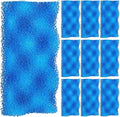 Maxcheck 10 Pcs Bio Sponge Foam Compatible with 106/107 Foam Filters Media Replacement Sponges for Aquarium Filters Fish Tank Accessories, Blue