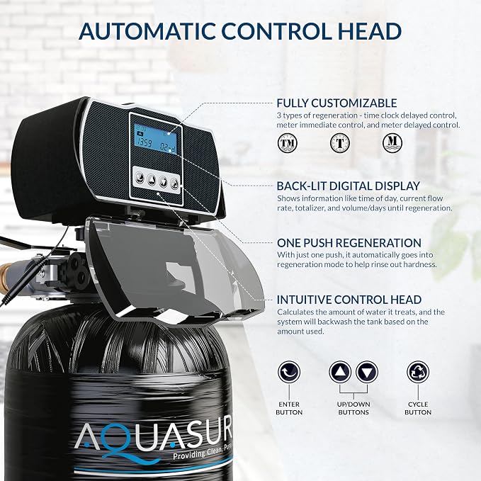 Aquasure Harmony Series 50, 000 Grains Whole House Water Softener - Image 7