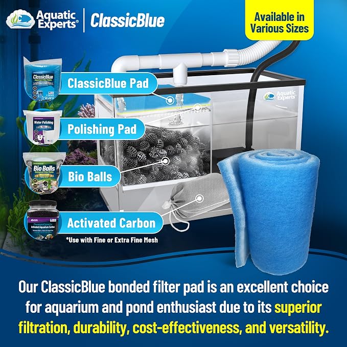 Aquatic Experts Classic Bonded Aquarium Filter Pad -12 Inches by 12 Feet by .75 - Image 3