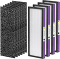 FLT4850PT Air Pu-rifier Filter Replacement Compatible with Germ-Guardian Filter B AC4850PT AC4300WPT AC4900 Air Pu-rifier, 4 HEPA and 6 Pre-Filters