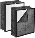 FLT5900 Filter J Compatible with Germ-Guardian Air Puri-fier Filter FLT5900, Fit for Models AC5900WCA and AC5900WDLX, 2 H13 HEPA Filters & 4 Carbon Pre-filters