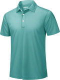 TACVASEN Mens Golf Shirt Dry Fit Mens Polo Shirts Short Sleeve Performance Golf Polos for Men with Collar Work Shirts