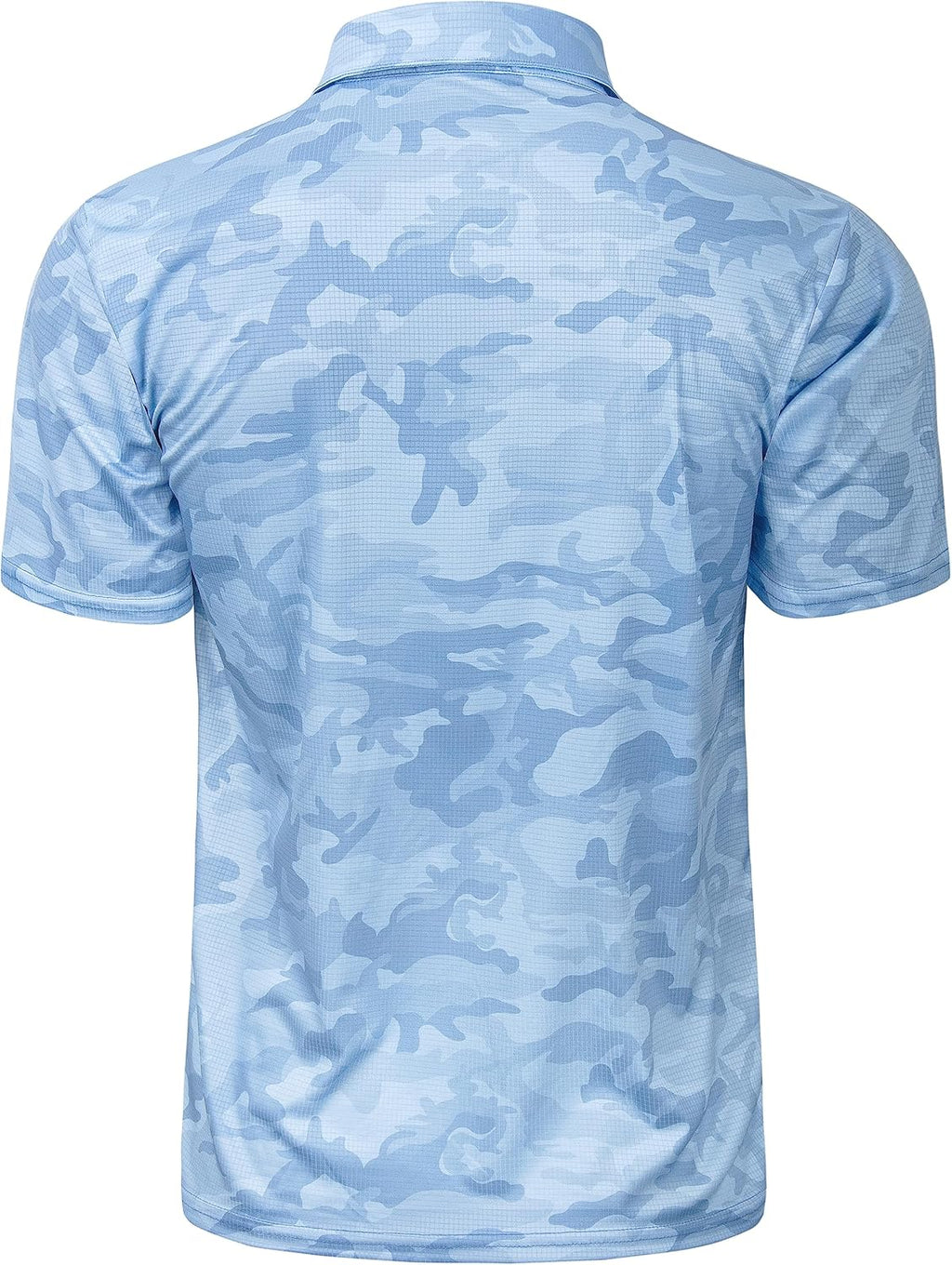 TAPULCO Mens Quick Dry Polo Shirts Camouflage Pattern Performance Athletic Lightweight Breathable Casual Golf Tshirts