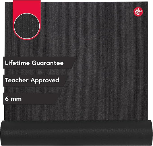 Manduka PRO Yoga Mat - 6mm | Lifetime Durability | Hygienic Construction | Premium Studio Quality | Teacher Approved-FlexoryFit