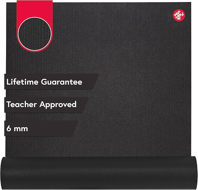 Manduka PRO Yoga Mat - 6mm | Lifetime Durability | Hygienic Construction | Premium Studio Quality | Teacher Approved-FlexoryFit