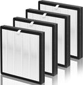 4-Pack G3 H13 HEPA Replacement Filter Compatible with AMEIFU G3 Air Pu-rifier (Sferf-30) and VEWIOR A3 Air Pu-rifier, G3 H13 HEPA Filter with 3-IN-1 High-Efficiency Filtration