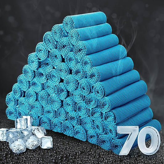 Honoson Cooling Towel Bulk - Neck & Face Cool Chilly Towels Microfiber Breathable Sport Sweat Rag for Gym, Yoga, Travel, Camping, Running, Outdoor-FlexoryFit