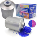 800 Gram Gun Safe Dehumidifier, 1 Pack of 1.77 LBS Rechargeable Dehumidifier Blue to Pink Silica Gel Desiccant Moisture Absorbers, Dehumidifiers for Room, Bedroom, Safe, Closet, Bathroom, Car