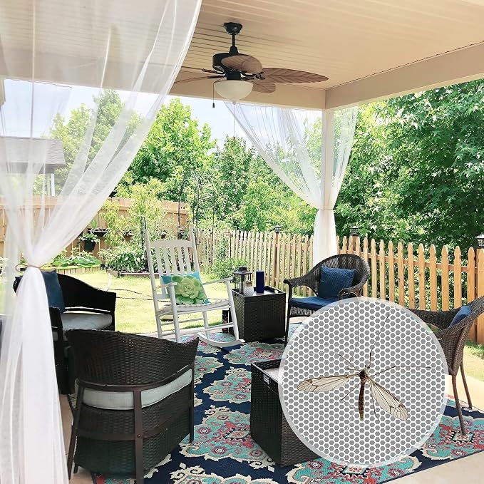 RYB HOME Outdoor Mosquito Net for Porch/Patio/Canopy/Gazebo - Image 2