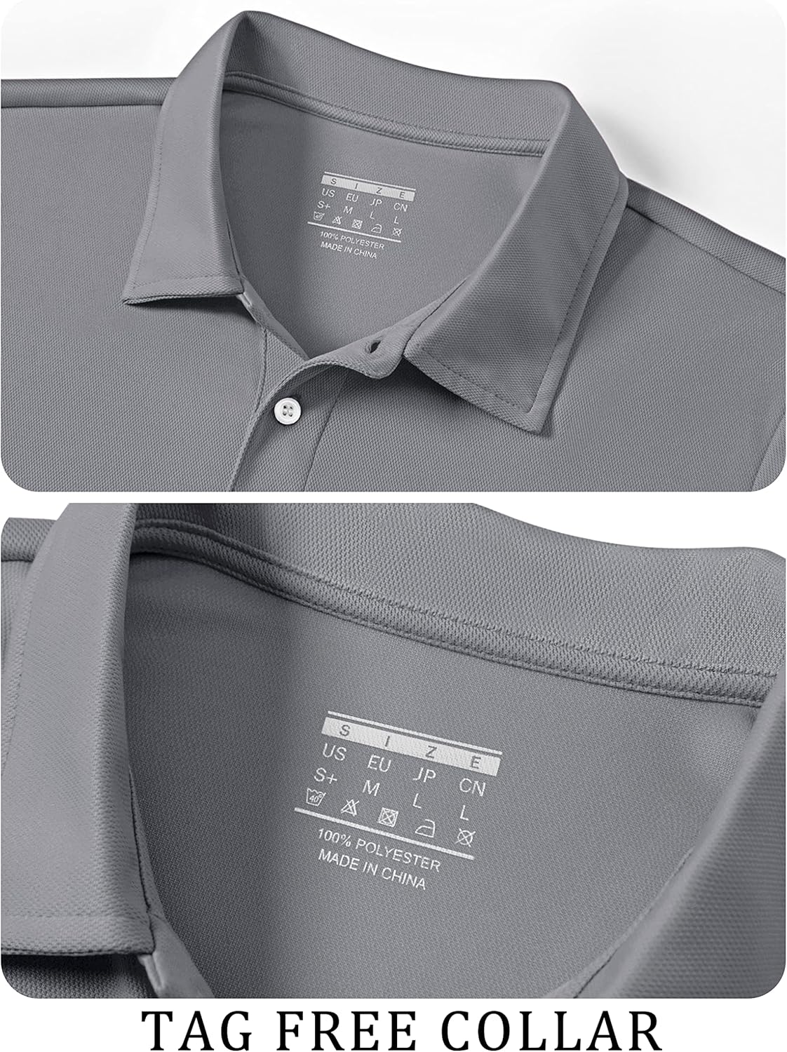 TACVASEN Mens Golf Shirt Dry Fit Mens Polo Shirts Short Sleeve Performance Golf Polos for Men with Collar Work Shirts