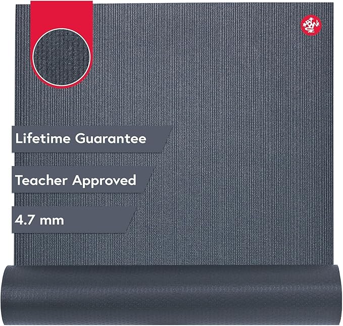 Manduka PROlite Yoga Mat 71" - 4.7mm | Lifetime Durability | Hygienic Construction | Teacher Approved | 71 x 24 inches-FlexoryFit