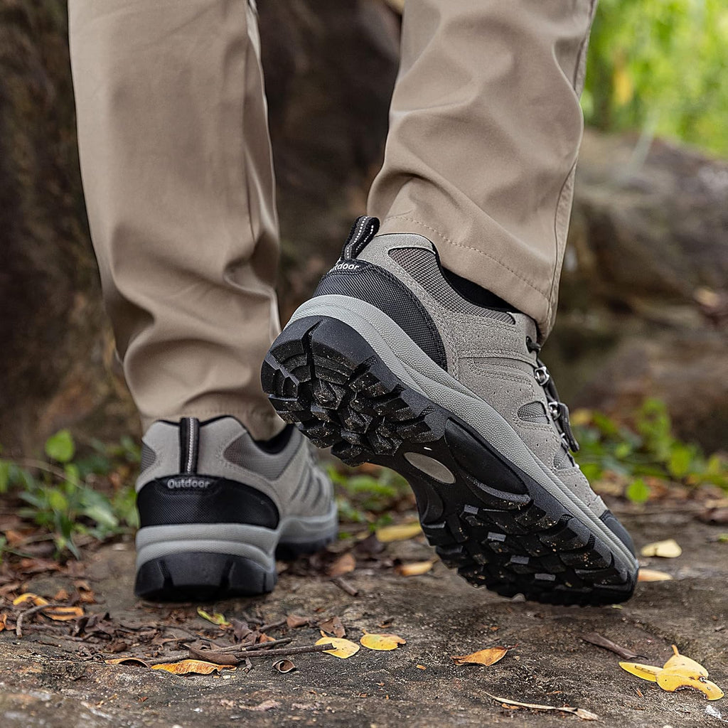 CC-Los Men's Waterproof Hiking Shoes Outdoor Comfortable Trekking Shoe Lightweight Working Sneaker