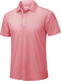 TACVASEN Mens Golf Shirt Dry Fit Mens Polo Shirts Short Sleeve Performance Golf Polos for Men with Collar Work Shirts