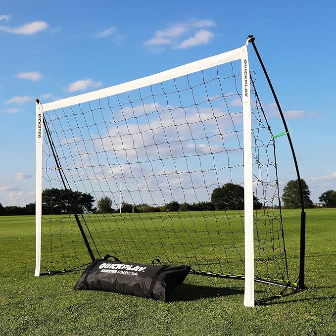 QUICKPLAY Kickster Soccer Goal Range – Ultra Portable | Quick and Easy Set Up | Includes Net and Carry Bag | Available in 7 Sizes | Backyard Soccer Net for Kids & Adults [Single Goal]