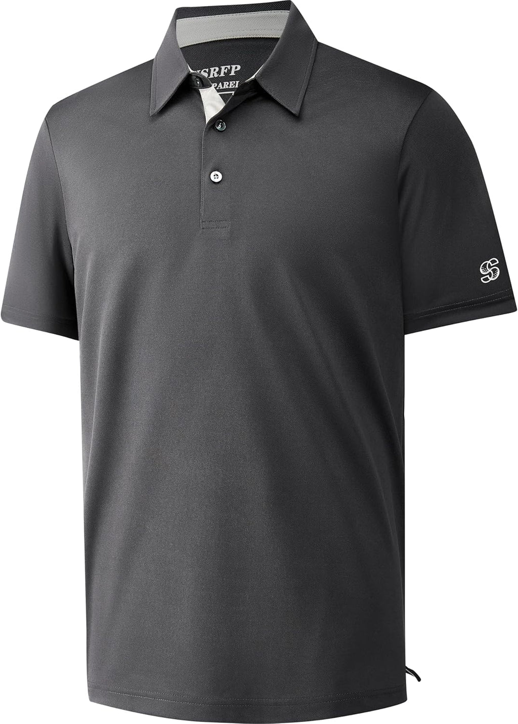 Mens Golf Shirt Short Sleeve Moisture Wicking Dry Fit Performance Solid Casual Pique Collared Golf Polo Shirts for Men