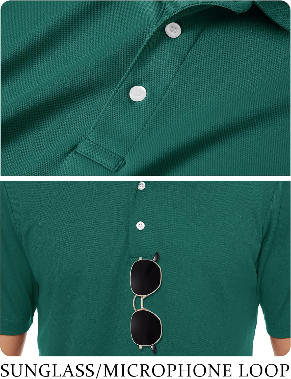 TACVASEN Mens Golf Shirt Dry Fit Mens Polo Shirts Short Sleeve Performance Golf Polos for Men with Collar Work Shirts