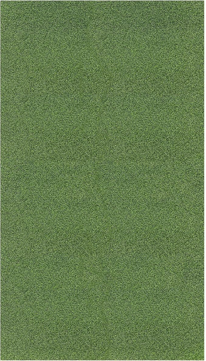 Ottomanson Artificial Turf Golf Hitting Mat 6'6" x 14' Indoor/Outdoor Waterproof Synthetic Fake Grass for Putting Practice Baseball Football Sports Gym Backyard, Custom Size 2' up to 30'