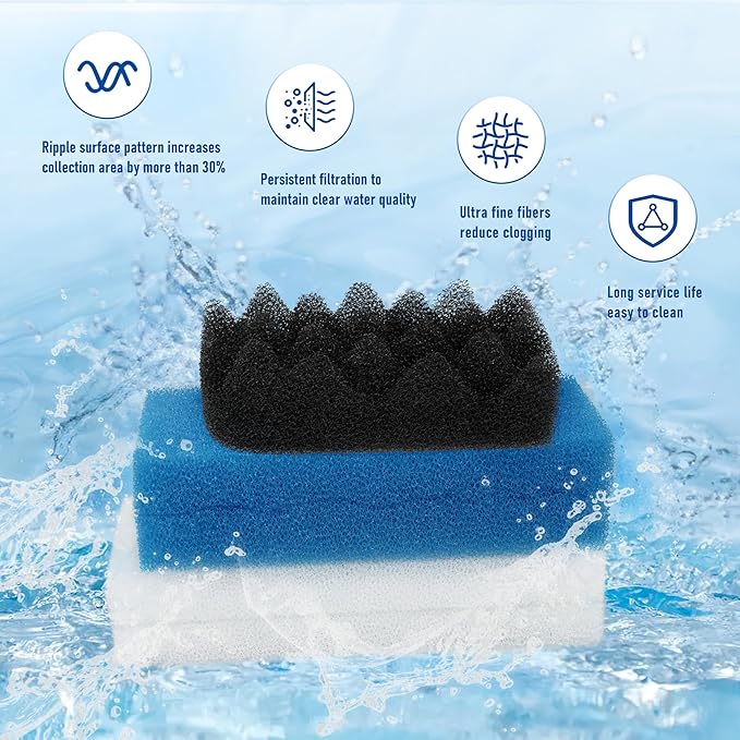 10Pcs 106/107 Bio Media for Aquarium Filter for Fluval 106 & 107 Canister Filters