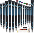 SAPLIZE High-performance Rubber Golf Grips 13 Pack, High Shock Absorption, Non-slip, Choose from 13 Grips with 15 Tapes or Full Regripping Kit, Available in Standard/Mid/Jumbo Sizes, CC10 Series