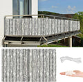 Privacy Fence Screen 4.3' x 6.6' Durable and UV Resistant Balcony Privacy by AYLFBFU