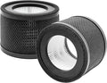 TT-AP001 True HEPA Filter Replacement, Compatible with TaoTronics TT-AP001 and and VAVA VA-EE014 Air Purifier, H13 True HEPA Filter & Activated Carbon Filter, 2 Pack
