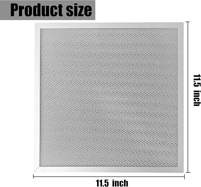S99010467 99010467 Range Hood Aluminum Mesh Grease Filter Replacement for Broan and Nutone AR1 Series 11-1/2 x 11-1/2 x 3/8 Inches Durable Clean Air Solution[2PCS]