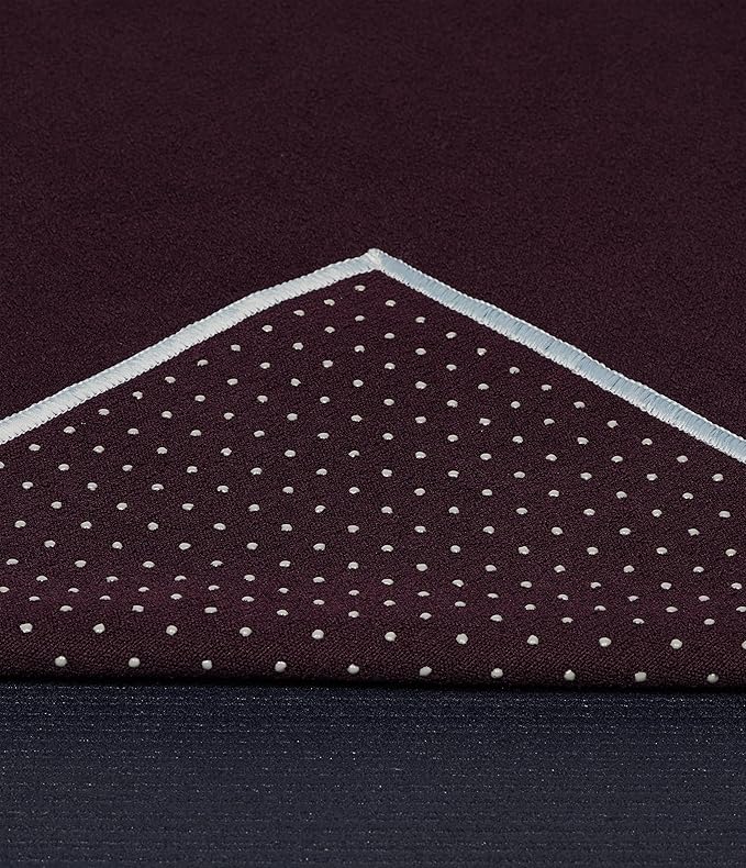 Manduka Yogitoes Yoga Towel – Rubber Grip Dots Non-Slip Bottom, Quick Dry Fitness Towel for Hot Yoga, Pilates, Exercise-FlexoryFit