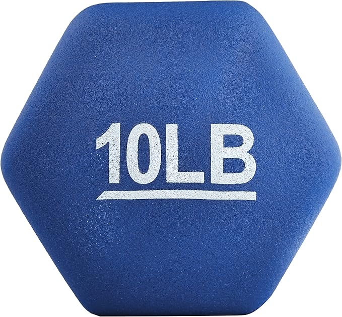 Amazon Basics Neoprene Dumbbell Hand Weights for Exercise and Muscle Toning-FlexoryFit