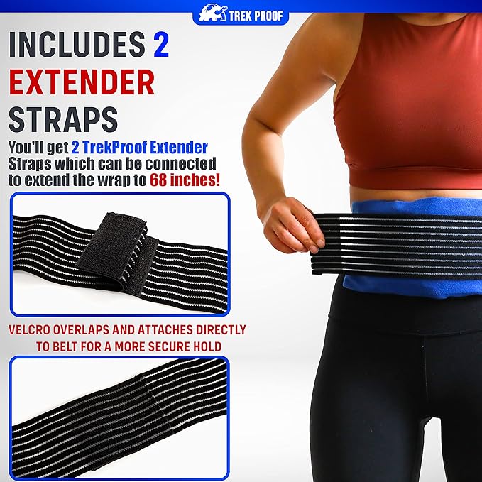 Ice Pack (3-Piece Set) – Reusable Hot and Cold Therapy Gel Wrap Support Injury Recovery, Alleviate Joint and Muscle Pain – Rotator Cuff, Knees, Back & More (3 Piece Set - Large)-FlexoryFit