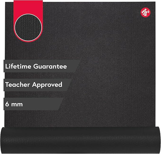 Manduka PRO Yoga Mat - 6mm | Lifetime Durability | Hygienic Construction | Premium Studio Quality | Teacher Approved-FlexoryFit