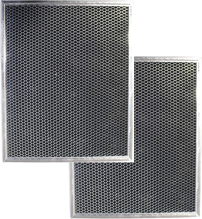 Filter Everything Replacement Carbon Filters Compatible with Broan 99010308, BPSF30, QS, WS, GE WB02X10707 – 10 13/16” x 13 5/16” – 2-Pack